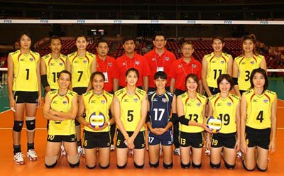ทัพนักตบวอลเลย์บอลสาวทีมชาติไทย