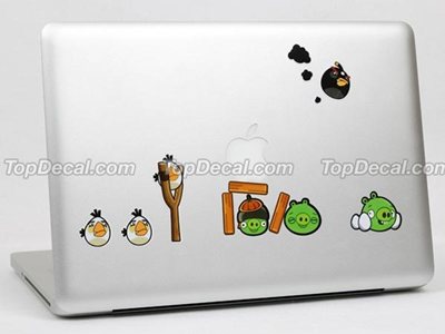 สติ๊กเกอร์ติด MacBook Angry Birds