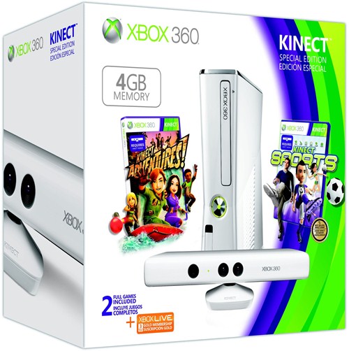 Xbox 360 Special Edition 4GB Kinect Family Bundle