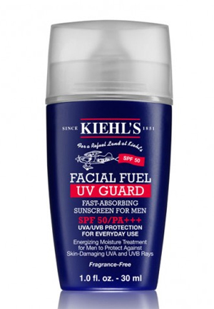 ครีมกันแดดสูตรเฉพาะสำหรับผู้ชาย Kiehl’s Facial Fuel UV Guard SPF 50/PA+++ ขนาด 30 มล ราคา 1,300 บาท