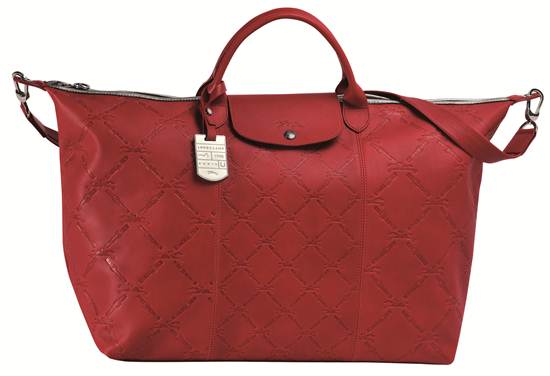 กระเป๋ารุ่นLM Cuir สีแดง จาก Longchamp