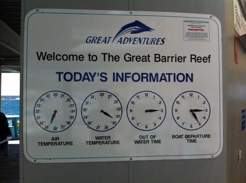 ข้อมูลเกี่ยวกับการดำน้ำที่ The Great Barrier Reef ในแต่ละวัน