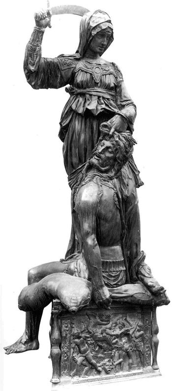 1.Donatello: ยูดิทและโฮโลเฟอร์เนส (Judith and Holofernes), ระหว่าง ค.ศ. 1453-1457, สำริด รมดำ, สูง 236 ซม. (ไม่รวมฐาน), Palazzo Veccio, Florence