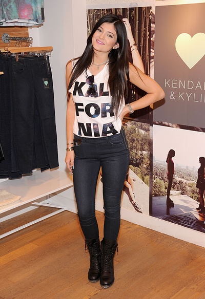 New York, New York, UNITED STATES: Kylie Jenner attends Kendall And Kylie Fall Collection Preview at PacSun NYC Pop Up Shop on August 6, 2013 in New York City. Jamie McCarthy/Getty Images/AFP