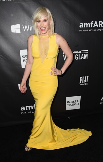 Los Angeles, California, UNITED STATES: Actress Natasha Bedingfield attends amfAR’s fifth annual Inspiration Gala in Los Angeles, October 29, 2014 at Milk Studios in Hollywood, California. AFP PHOTO/Robyn Beck