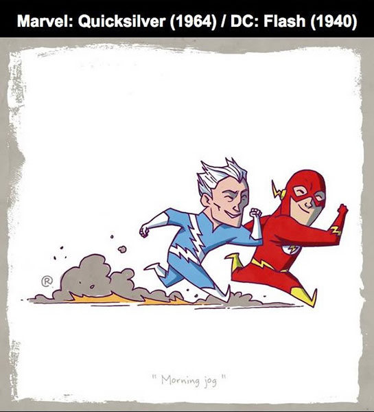 MARVEL : Quicksilver Vs DC : Flash