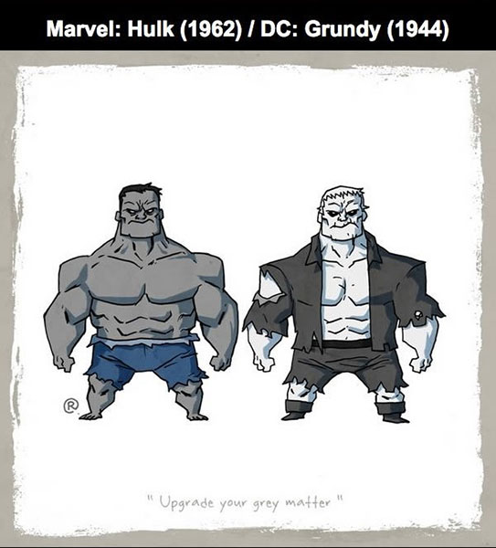 MARVEL : Hulk Vs DC : Grundy