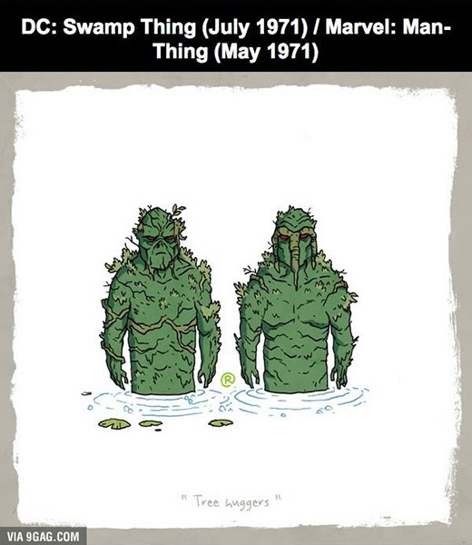 MARVEL : Man Thing Vs DC : Swamp Thing