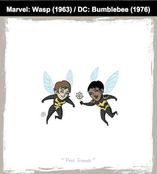 MARVEL : Wasp Vs DC : Bumblebee