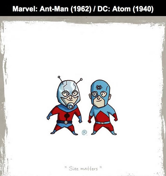 MARVEL : ANT-MAN Vs  DC : ATOM