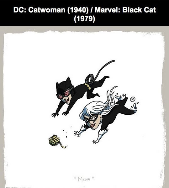 DC : Catwoman Vs MARVEL : Black Cat