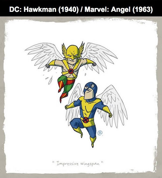 DC : Hawkman Vs MARVEl : Angel