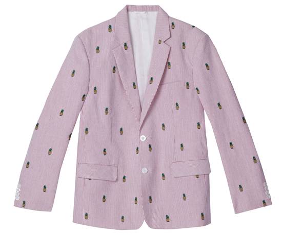 เสื้อแจ็กเกตผ้าเซียซักเกอร์ปักลายสับปะรดรอบตัว จาก Leisure Project Store ราคา 6,990 บาท