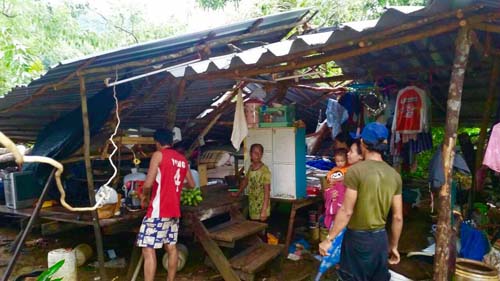 บ้านเรือนเสียหาย 25 หลัง หลังถูกพายุหมุนเกิดขึ้นที่ อ.บ่อไร่