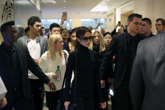 Hong Kong: Fashion designer Victoria Beckham launched her first shop outside Britain in Hong Kong on March 18 as she seeks to tap the Asia market despite a downturn in luxury spending. AFP PHOTO