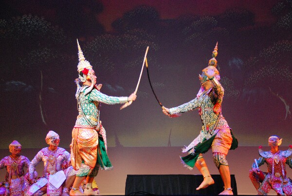 แฟ้มภาพการแสดงโขนไทยในนิวซีแลนด์ เพื่อเผยแพร่ศิลปวัฒนธรรมไทยในต่างแดน