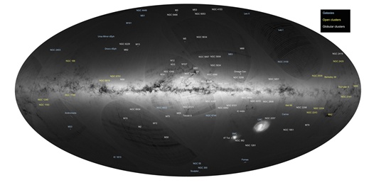 In space: This handout picture released on September 14, 2016 by the European Space Agency shows an all-sky view of stars in the Milky Way and neighbouring galaxies, based on the first year of observations from ESA’s Gaia satellite, from July 2014 to September 2015. AFP/ESA/Andre Moitinho and Marcia Barros and Francois Mignard/XGTY 
