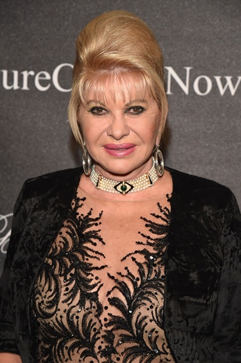 New York, New York, UNITED STATES: (FILES) This file photo taken on October 19, 2015 shows Ivana Trump attending the Angel Ball 2015 hosted by Gabrielles Angel Foundation at Cipriani Wall Street in New York City. Czech President Milos Zeman on November 16, 2016 backed Ivana Trump to become the US ambassador to Prague, after US president-elect Donald Trumps Czech-born ex-wife floated the idea last week.  AFP/Getty Images North America/Bryan Bedder