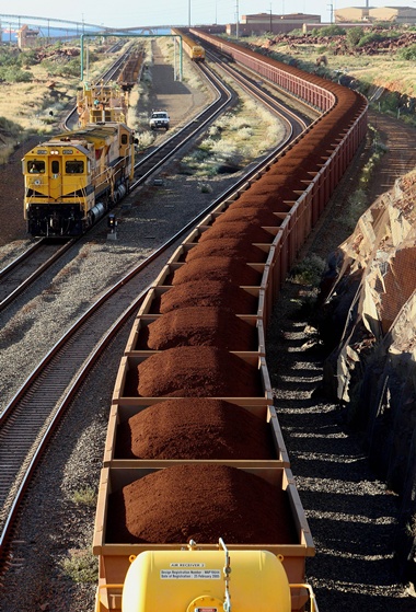 Mining giant Rio Tinto reported Tuesday a ramp up in iron ore shipments on surging prices, but copper output disappointed amid production issues at its global mines. -- Photo: AFP