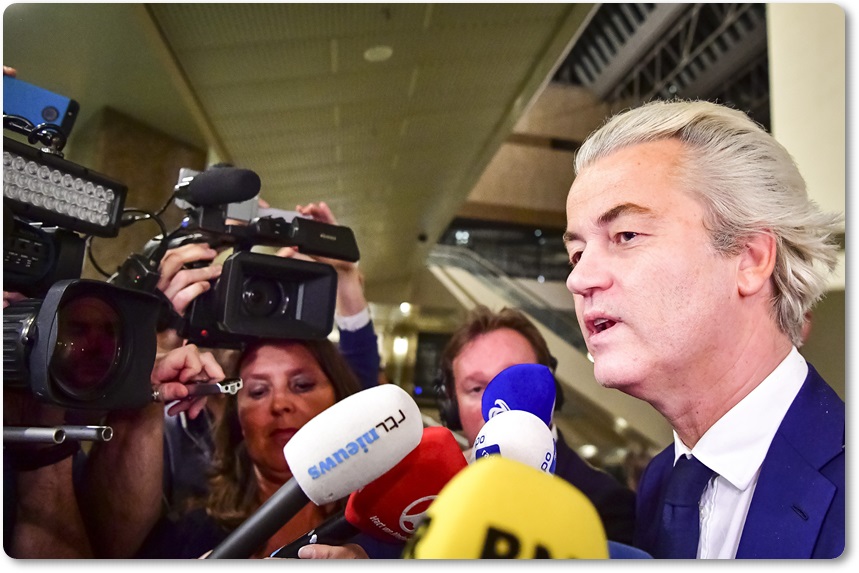 เกียร์ต วิลเดอร์ส(Geert Wilders)จากพรรคชาตินิยมเนเธอร์แลนด์ พรรคฟรีดอม PVV ได้มาเป็นอันดับ 2 คาดว่าจะได้ 19 ที่นั่ง สร้างความโล่งอกไปทั่วยุโรป