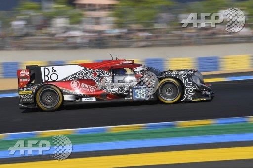 Frenchs driver Thomas Laurent competes on his Jackie Chan Racing ORECA 07-Gibson N?38 during the 85th Le Mans 24-hours endurance race on June 18, 2017 in Le Mans, western France. Damien Meyer/AFP