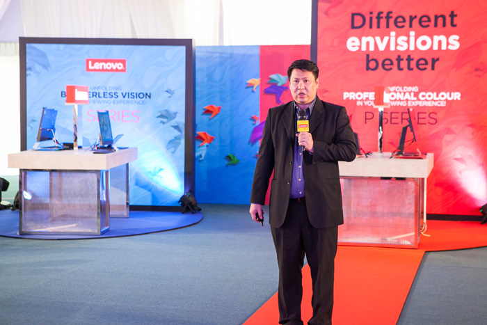 คุณเจคัส ลอง ผู้อำนวยการและผู้จัดการทั่วไปของ Lenovo Asia Pacific Visuals Business