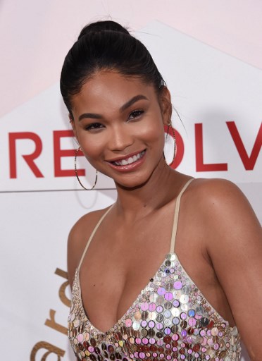 Model Chanel Iman attends the first annual #REVOLVEawards at the Dream Hotel in Hollywood, on November 2, 2017. Chris Delmas/AFP