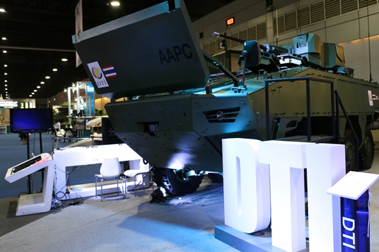 A prototype armoured personnel carrier developed by Thailands Defense Technology Institute is pictured during the Defense and Security 2017 exhibition in Bangkok, Thailand, November 7, 2017. Picture taken November 7, 2017. REUTERS/Panu Wongcha-um