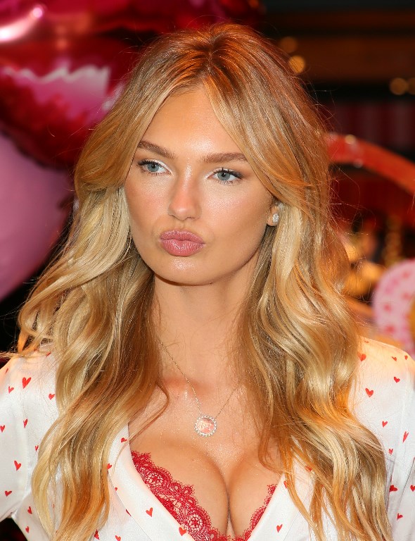SANTA MONICA, CA: Victorias Secret Angels Romee Strijd shares the new Dream Angels and Very Sexy collections at Victorias Secret on February 6, 2018 in Santa Monica, California. JB Lacroix/ Getty Images/AFP 