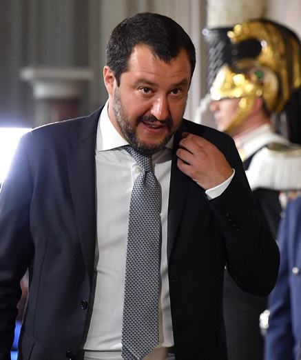 มัตเตโอ ซาลวินี (Matteo Salvini) หัวหน้าพรรคเดอะ ลีก 