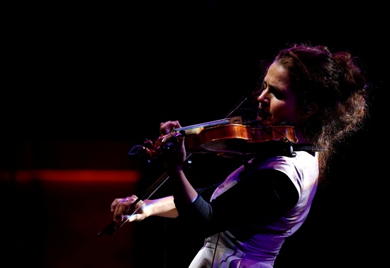 Spanish musician and composer Ana Alcaide plays the violin during the Malta World Music Festival at Fort St Elmo in Valletta, Malta May 19, 2018. Picture taken May 19, 2018. REUTERS/Darrin Zammit Lupi