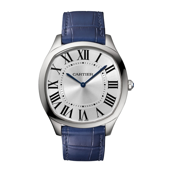นาฬิกา Drive de Cartier Extra-Flat สายหนัง หน้าปัดสตีล จาก Cartier