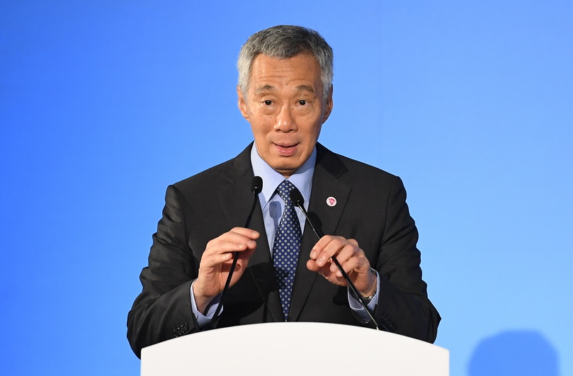 นายกรัฐมนตรี ลี เซียนลุง แห่งสิงคโปร์ กล่าวสุนทรพจน์เปิดการประชุมรัฐมนตรีต่างประเทศอาเซียนครั้งที่ 51 ณ ประเทศสิงคโปร์ วันนี้ (2 ส.ค.) 