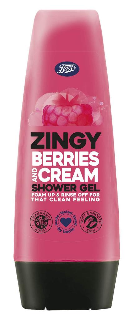 บู๊ทส์ ซิงจี้ เบอร์รี่ แอนด์ ครีม ชาวเวอร์ เจล (Boots Zingy Berries & Cream Shower Gel) ราคา 99 บาท