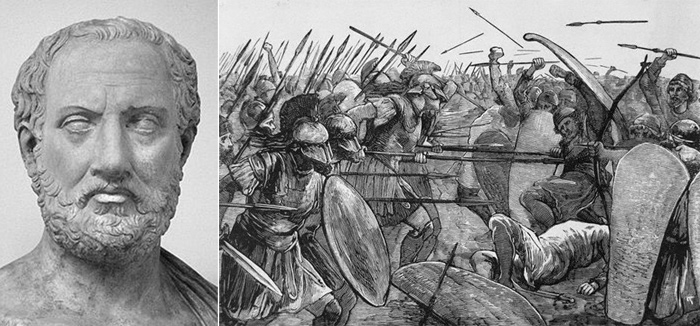 ตูซิดิตี (Thucydides) เป็นนักประวัติศาสตร์ชาวกรีก กับ ภาพวาดสงครามเพโลพอนนีเซียน 