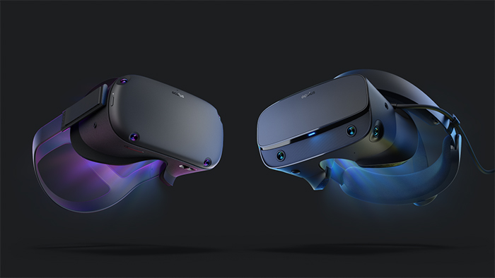 Oculus Quest (ซ้าย) และ Oculus Rift S (ขวา)
