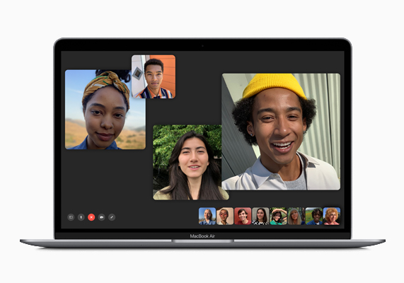 FaceTime แบบกลุ่ม บน MacBook Air