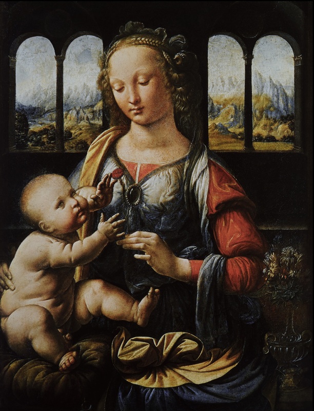Madonna col Bambino (Madonna del Garofano) - Monaco, Alte Pinakothek