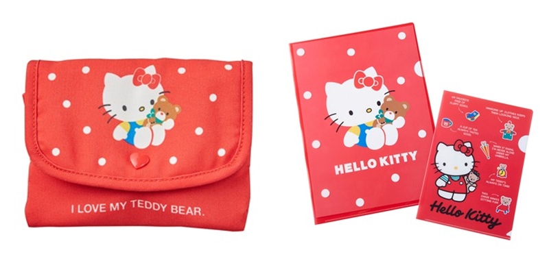 กระเป๋าใส่ทิชชู่ Hello Kitty Collection 45th ราคา 413 บาท จากปกติราคา 485 บาท, ซองใส่เอกสาร Hello Kitty Collection 45th ราคา 136 บาท จากปกติราคา 160 บาท