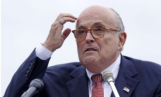Rudy Giuliani อดีตนายกเทศมนตรี NYC และทนายความส่วนตัวของโดนัลด์ ทรัมป์
