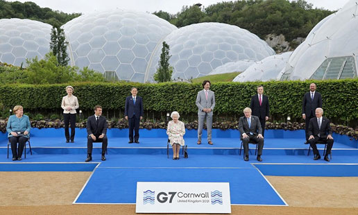 ประชุมสุดยอดผู้นำ G7 ที่เมืองคอร์นวอลล์ ประเทศอังกฤษ