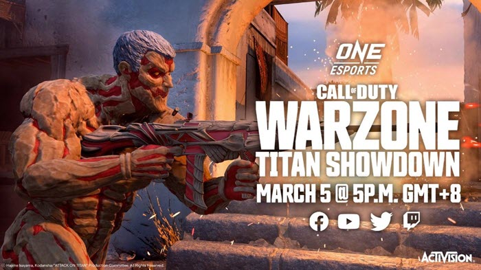 "ONE Esports Call of Duty: Warzone ศึกไททันประจัญบาน" พร้อมสานต่อความมันส์ 5 มี.ค.นี้