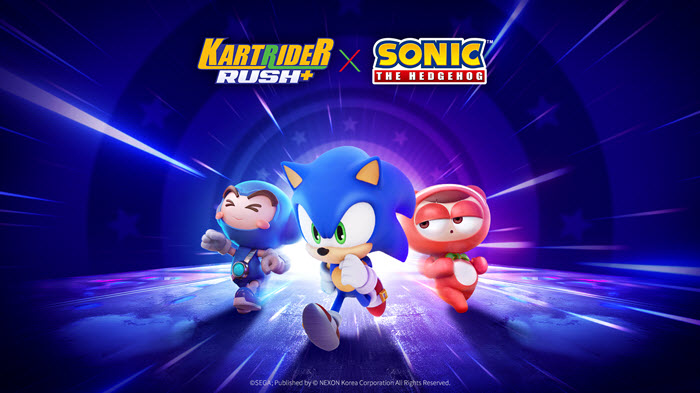 "KartRider Rush+" เปิดตัวคอลแลบเม่นสายฟ้า Sonic เร็ว ๆ นี้!