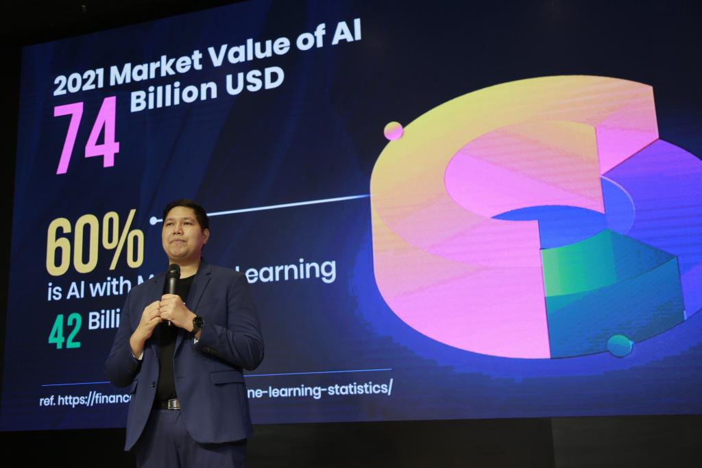 เม็ดเงินสะพัดในตลาด AI รวม ML ทั่วโลกที่มีมูลค่า 7.4 หมื่นล้านดอลลาร์ หรือประมาณ 2.48 ล้านล้านบาท ในปี 2564