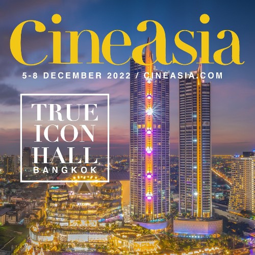 เมเจอร์ ซีนีเพล็กซ์ กรุ้ป ร่วมเป็นเจ้าภาพจัดงาน “CineAsia 2022” ระหว่างวันที่ 5-8 ธันวาคม 2565 ณ โรงภาพยนตร์ไอคอน ซีเนคอนิค และ ทรู ไอคอน ฮอลล์