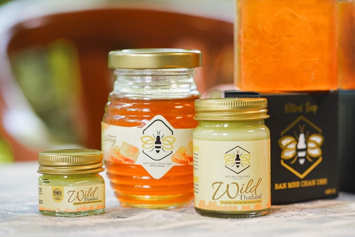 ผลิตภัณฑ์จากผึ้งชันโรง โดยวิสาหกิจชุมชนส่งเสริมอาชีพผู้เลี้ยงชันโรง บ้านทับมา 