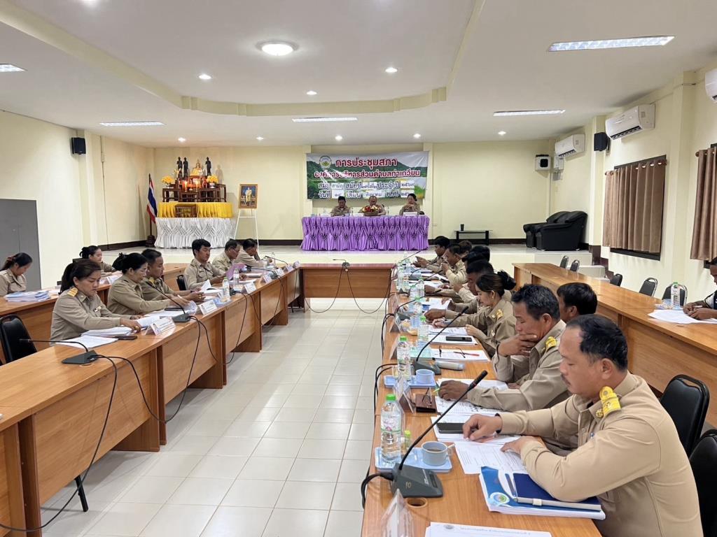โครงการก่อสร้าง สชป.9 ร่วมประชุมสภา อบต.ท่าเกวียน ชี้แจง 2 โครงการพัฒนาแหล่งน้ำ เตรียมเสริมความมั่นคงด้านน้ำให้พื้นที่
