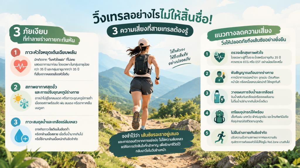 วิ่งเทรลอย่างไรไม่ให้สิ้นชื่อ! 3 ความเสี่ยงที่สายเทรลต้องรู้