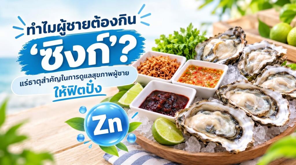 ทำไมผู้ชายต้องกิน ‘ซิงก์’? แร่ธาตุสำคัญในการดูแลสุขภาพผู้ชายให้ฟิตปั๋ง