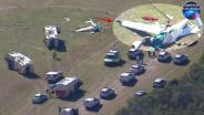 สุดสลด!! เครื่องบินเล็กชนกันกลางอากาศใน “บริสเบน” ดับ 2 คนขับเครื่องวัย 70 ปี อีกลำรอดปาฏิหาริย์